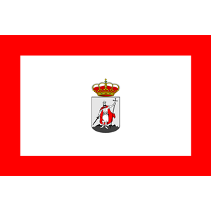 City flag of Gijon, Asturies, Spain