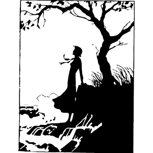 Woman Standing in Woods