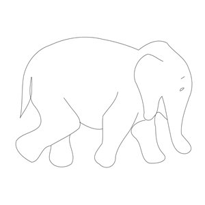 elephant outline matthe r