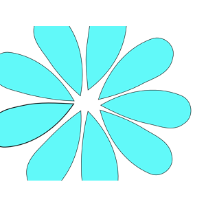 Turquoise Daisy Flower