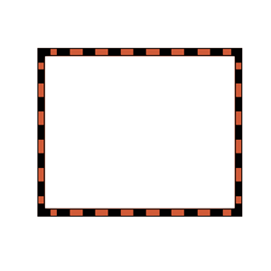 worldlabel.com border orange Black 4x3.3