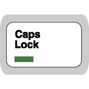 Key Caps Lock - On