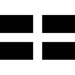 Flag of UK Kernow - Cornwall