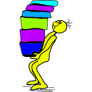 Yellow Dude with Books