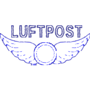 Vintage Luftpost Rubber Stamp