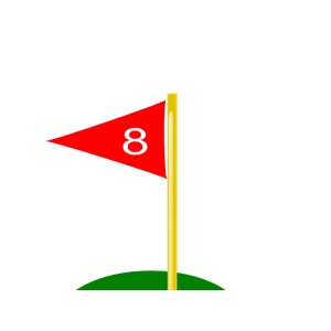 Golf Flag 8th Hole