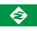 Flag of Esashi, Soya, Hokkaido (green version)