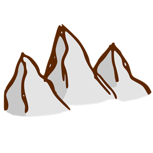 RPG map symbols: mountains