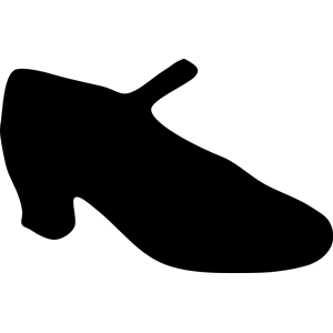 Woman shoe silhouette
