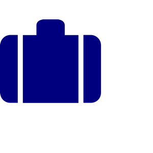 Blue Suitcase Symbol