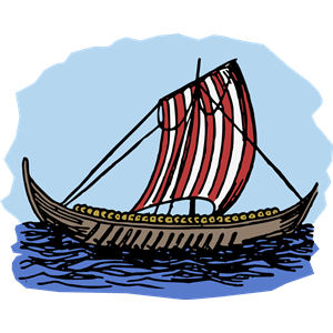 Viking Boat - Colour