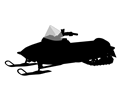 Snowmobile silhouette
