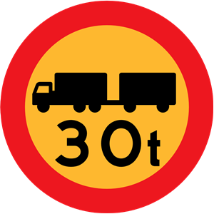 30t truck sign
