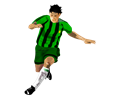 Soccer Player (Green/Black)