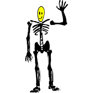 Skeleton Happy Face