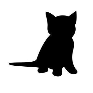 Kitten Silhouette 2