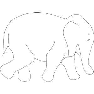 elephant outline