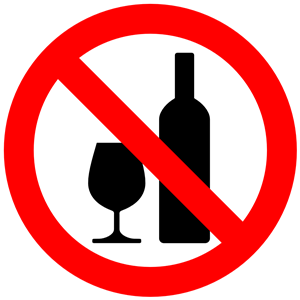 Don't drink alcohol - No tomar alcohol