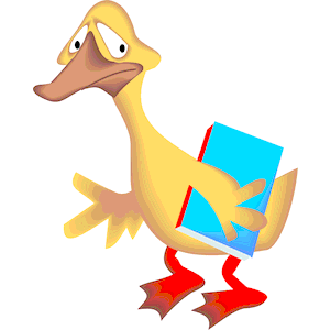 Duck with Book