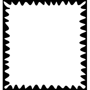 postal service stamp shape