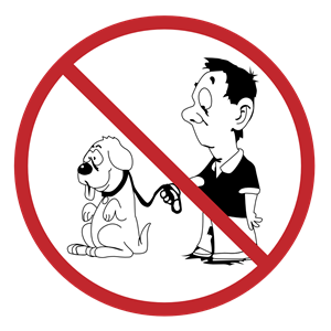 No dogs allowed (redrawn)