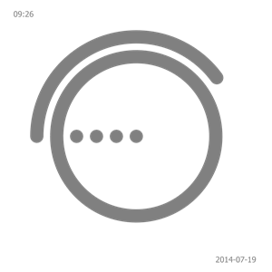 Concentric Loop Clock (1 Minute Cycle)