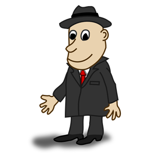 Comic characters: Businessman