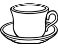 A cup with saucer