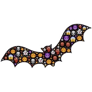 Colorful Halloween Bat