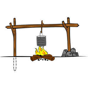 Campfires and cooking cranes