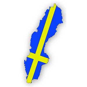 Sweden Flag In Sweden Map