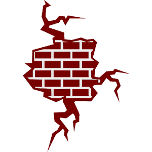 Brick Wall - Cracked