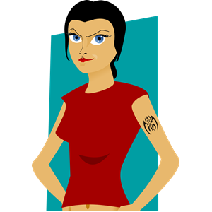 Girl with Tattoo