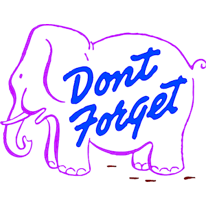 Elephant Don Forget