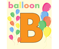 Balloons Alphabet B