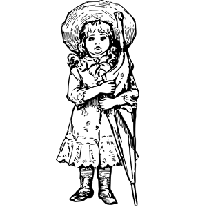 Girl with umbrella 2