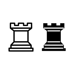 Chess tile - Rook