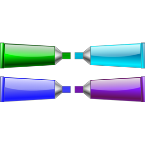 Color tube Green Blue Purple Cyan