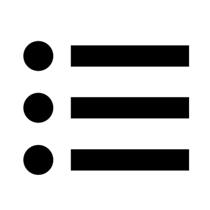 Monochrome List Icon