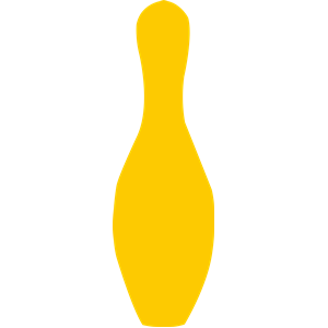 bowling pin yellow