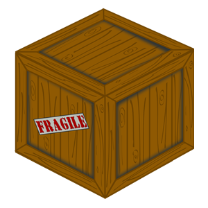 Perspective Wooden Crate