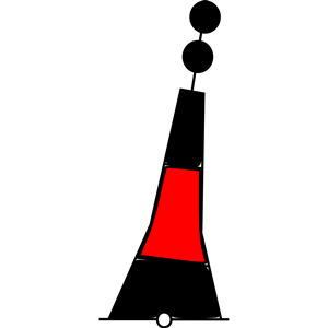 buoy black-red-black