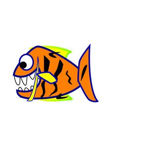 Cartoon Orange Fish