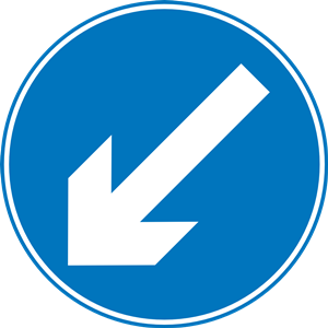 Roadsign Keep left