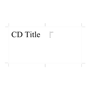 CD cover template