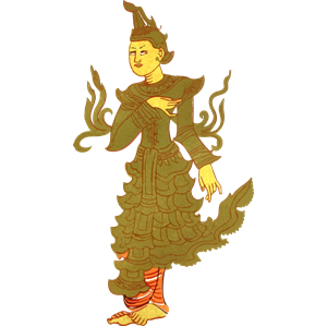 Vintage Myanmar Character 2