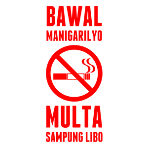 No Smoking Sign (Filipino)