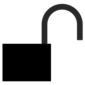 padlock unlocked silhou 01