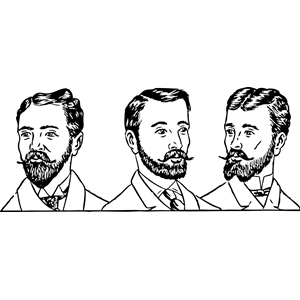 mens hair styles circa 1900 - 5
