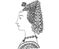 Lady with ornate headdress
